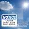 Signmission Caution Do Not Block Panel Access OSHA Notice Sign, Vinyl Decal, 10in W x 7in L, 2PK OS-2PACK-NS-D-710-L-10466 - alternate 6